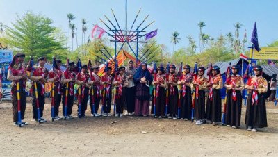 Pastikan Kesiapan dan Kondisi Siswa, Kepala MTsN 1 Morotai Sambangi Lokasi Perkemahan